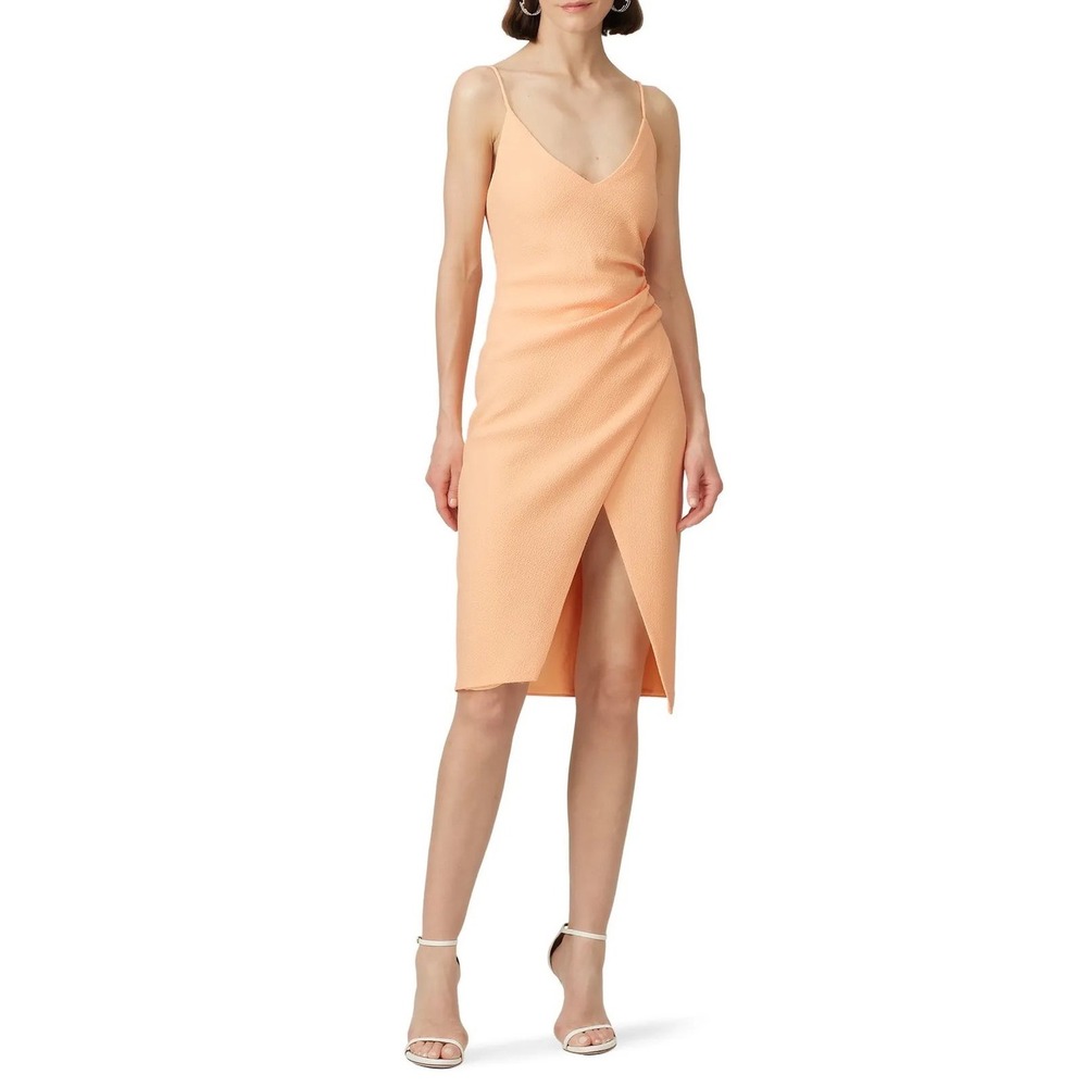 Black Halo Bowery Sheath Dress Women Size 2 Orange Hue‎